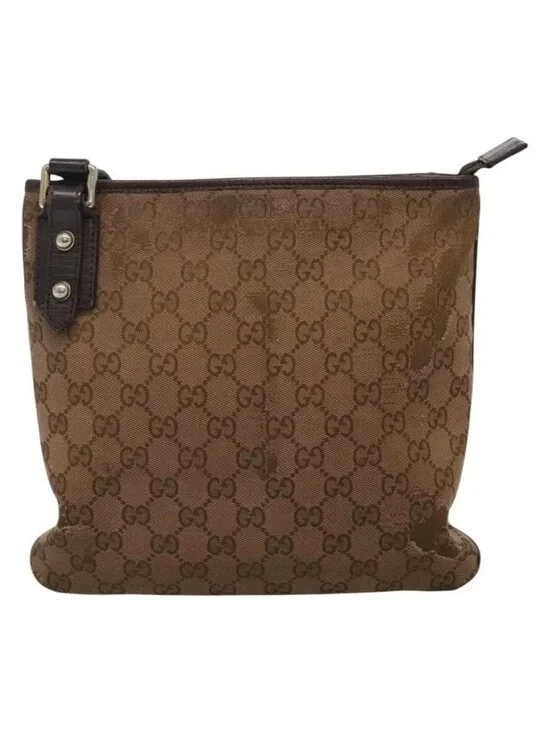 Authentic GUCCI GG Canvas Shoulder Bag Brown 257246 - Picture 5 of 16